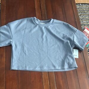 Women's FLX Cropped Boxy Sweatshirt - Dusty Blue